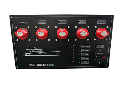 Custom yacht integrated control system panel